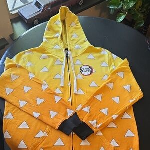 Hot Topic Yellow Demon Slayer Hoodie